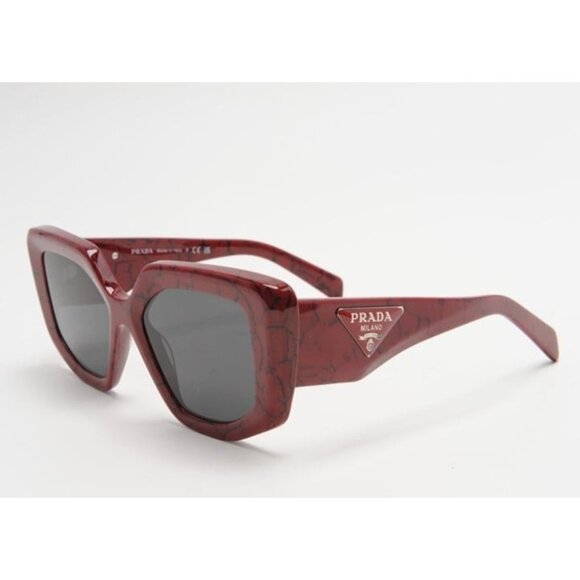 NEW PRADA PR14ZSF - 15D5S0 Red Sunglasses - Picture 6 of 8
